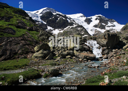 Steinlimigletscher, Bockberg, Vorder Tierberg, Svizzera Oberland Bernese, Steingletscher Foto Stock