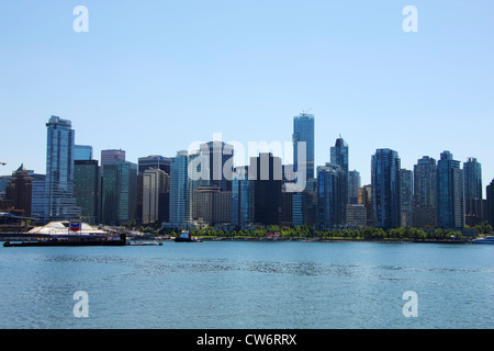 Lo skyline di Vancouver, Canada Vancouver Foto Stock