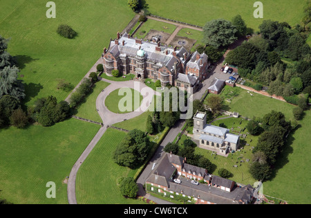 Vista aerea del Ingestre Hall e il Centro delle Arti, Stafford Foto Stock