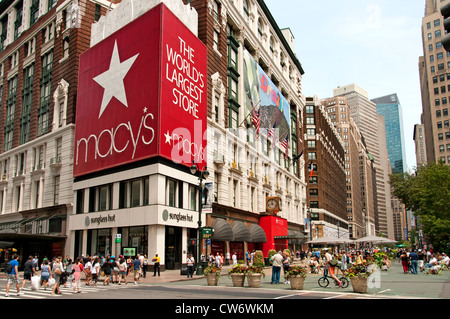 Macy's Herald Square è il grande magazzino più importante di New York City Manhattan Foto Stock