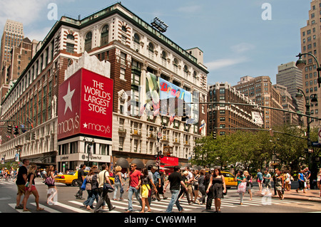 Macy's Herald Square è il grande magazzino più importante di New York City Manhattan Foto Stock