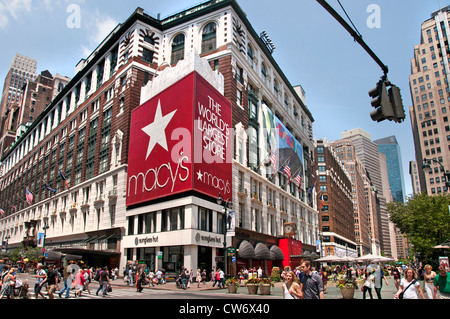 Macy's Herald Square è il grande magazzino più importante di New York City Manhattan Foto Stock