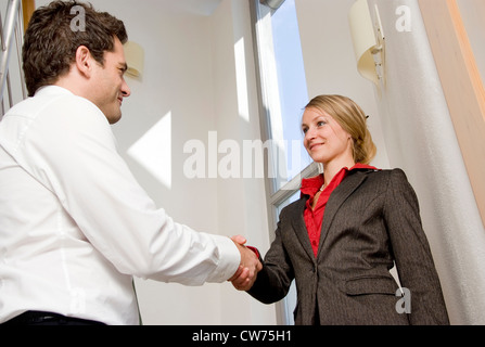 Handshake di business Foto Stock