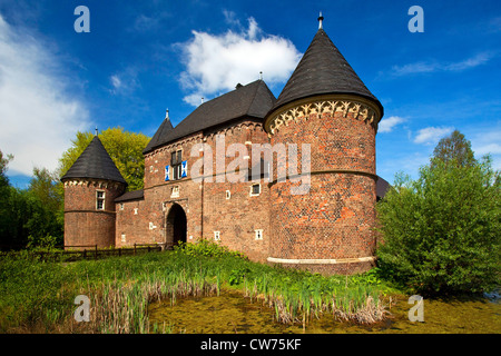 Il castello di Vondern, in Germania, in Renania settentrionale-Vestfalia, la zona della Ruhr, Oberhausen Foto Stock