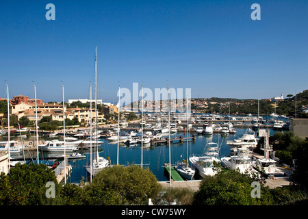 Porto di Porto Cervo in Costa Smeralda, Italia, Sardegna, Porto Cervo Foto Stock