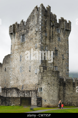 Castello di Ross Killarney Co Kerry Irlanda. Foto Stock