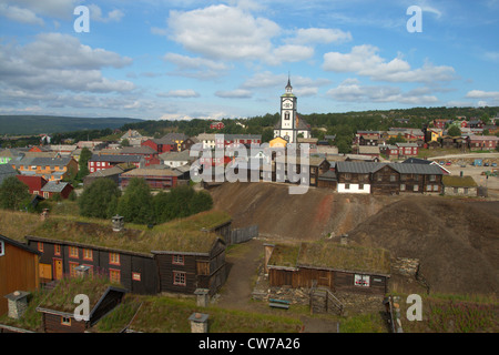 Città mineraria Roeros, Norvegia, Roeros Foto Stock