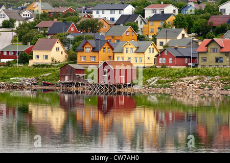 Città balneare Vadso, Norvegia Vadso Foto Stock