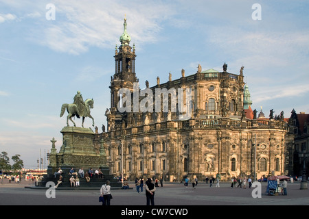 Hofkirche di Dresda, in Germania, in Sassonia Foto Stock