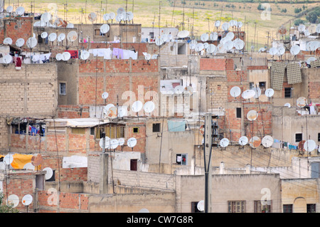 La città vecchia con , Marocco, Medina von Fes Foto Stock