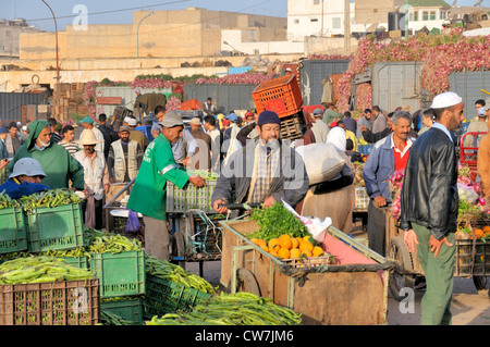 Vegetabel e il mercato della frutta, Marocco, Inezgane Foto Stock