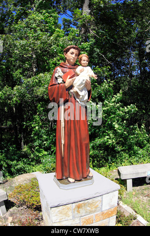 Monumento religioso santuario della Madonna dell'isola Manorville Long Island New York Foto Stock