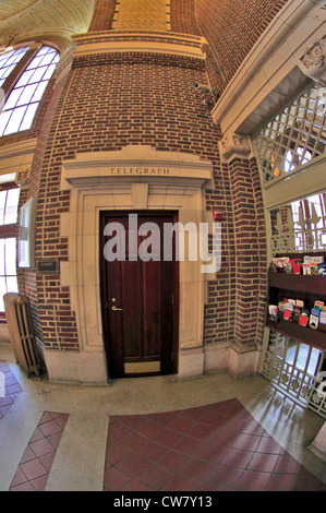 Ufficio del telegrafo stazione ferroviaria Larkin Plaza Yonkers New York Foto Stock