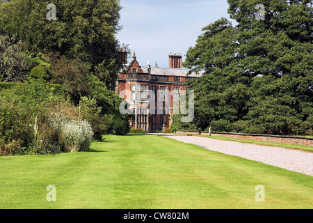 Dimora signorile, Furlong a piedi, Arley Hall e giardini, Cheshire, Regno Unito Foto Stock