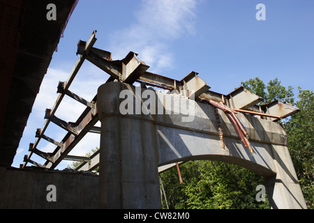 Demolizione del ponte di Huguenot di Richmond, Virginia ,2012 Foto Stock