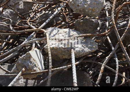 Torrida dalla demolizione del ponte Huguenot a Richmond, Virginia, 2012 Foto Stock