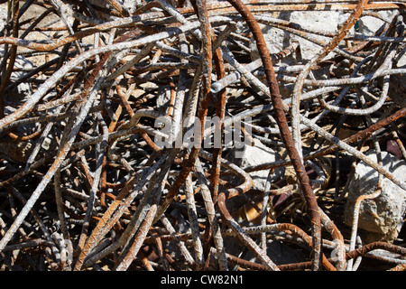 Torrida dalla demolizione del ponte Huguenot a Richmond, Virginia, 2012 Foto Stock