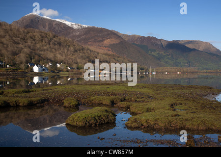 Loch Leven, Glencoe village, Ballachulish Foto Stock