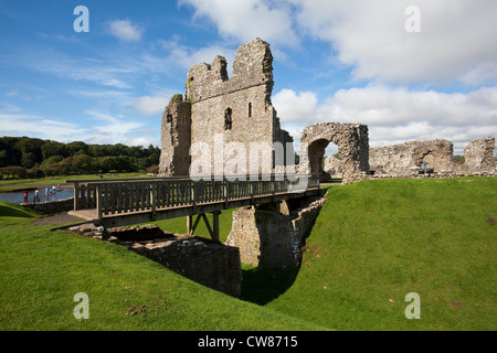 Ogmore Castle, Ogmore-da-Mare, Vale of Glamorgan, Galles Foto Stock