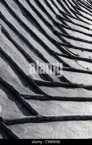 Close up Crooked Spire in Chesterfield, Derbyshire Regno Unito Inghilterra Foto Stock