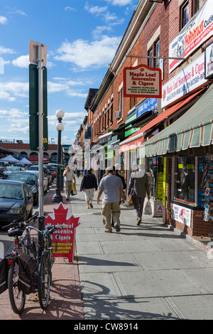 Negozi in William Street nel Byward Market area, Ottawa, Ontario, Canada Foto Stock