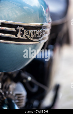 1956 Triumph Tiger 110 650 cc OHV Twin motocicletta. Classic british motociclo Foto Stock