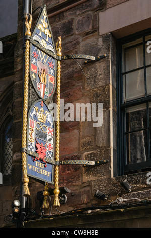 Il fascino dal ristorante del Castello, Royal Mile di Edimburgo. Titolare di AA 5 star award e AA rosette. Foto Stock