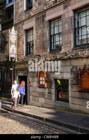Il fascino dal ristorante del Castello, Royal Mile di Edimburgo. Titolare di AA 5 star award e AA rosette. Foto Stock