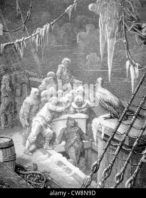 Scena da "La Canzone del vecchio marinaio', illustrazione di Gustave Doré Foto Stock