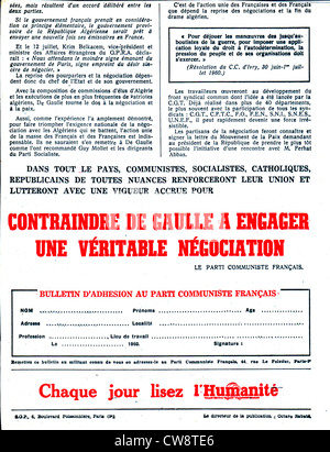 Partito comunista francese tratto Foto Stock