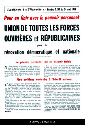 Partito comunista francese tratto Foto Stock