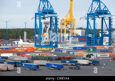Vuosaari harbour - Porto di Helsinki Foto Stock