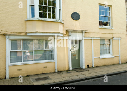 Jane Austen visse e morì qui in questa casa il 18 luglio 1817. College Street, Winchester Hampshire. 2012 2010S REGNO UNITO HOMER SYKES Foto Stock