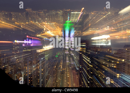 Ad Hong Kong la skyline Foto Stock