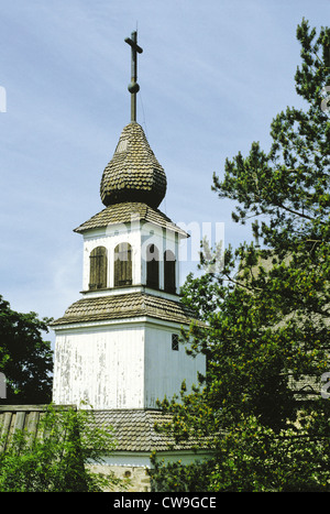 Il 1768 campanile della chiesa di Santa Caterina in Raseborg (ex Karis), Finlandia Foto Stock