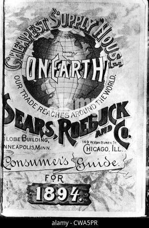 Il coperchio anteriore dell'originale 1894 catalogo Sears.. La cortesia: CSU Archivi / Everett Collection Foto Stock