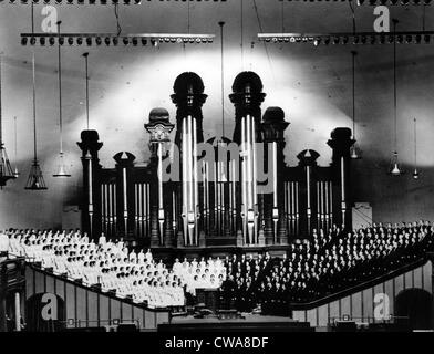 Il Mormon Tabernacle Choir, Salt Lake City, Utah, 1959.. La cortesia: CSU Archivi / Everett Collection Foto Stock