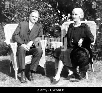 Il presidente Herbert Hoover (1874-1964) con la First Lady Lou Henry Hoover (1874-1944). La sig.ra Hoover era un Stanford educati Foto Stock