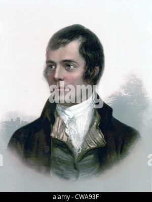 Robert Burns (1759-1796), poeta nazionale della Scozia. Foto Stock