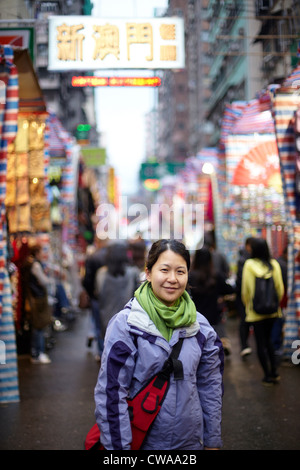 Ritratto di donna di Hong Kong, Cina Foto Stock