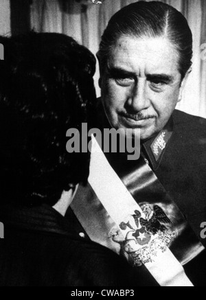 Dittatore cileno Augusto Pinochet nel 1974, a seguito del colpo di stato che ha rovesciato il governo democraticamente eletto di Salvador Foto Stock