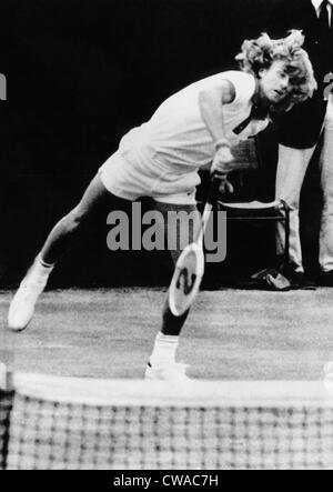 Bjorn Borg a Wimbledon, 1974. La cortesia: CSU Archivi / Everett Collection Foto Stock