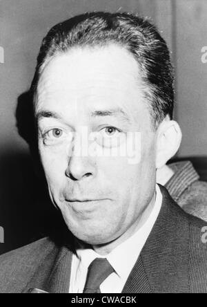 Albert Camus (1913-1960), l'Algeria-nato autore francese e il destinatario del 1957 Premio Nobel per la letteratura. Foto Stock