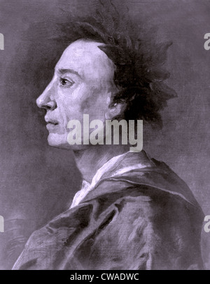 Alexander Pope (1688-1744) è stato uno dei più importanti del poeta inglese e scrittori del XVIII secolo. Foto Stock