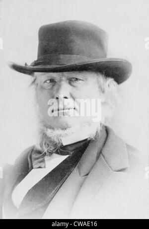 Horace Greeley (1811-1872) American giornalista ed editore del NEW YORK TRIBUNE supportato l abolizione della schiavitù. 1865. Foto Stock