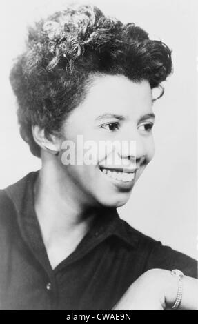 Lorraine Hansberry (1930-1965) americano africano il drammaturgo scrisse un uvetta nella sun (1959), che è stato trasformato in una pellicola in 1961 Foto Stock