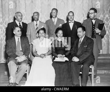 African American poets in Jackson State College festival nel 1945. Seduto in prima fila, l. r.: Sterling Allen Brown, Foto Stock