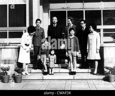 Crown Princess Michiko, Prezzo corona Akihito, Prezzo Aya, La principessa Nori, Imperatore Hirohito, Imperatrice Nagako, Principe Hiro, Principe Foto Stock