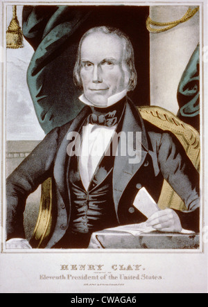 Henry Clay (1777-1852) ha funzionato per il presidente nel 1824, 1832, e 1844, mai vincere. Come il partito Whig nominee nel 1844, ha perso Foto Stock