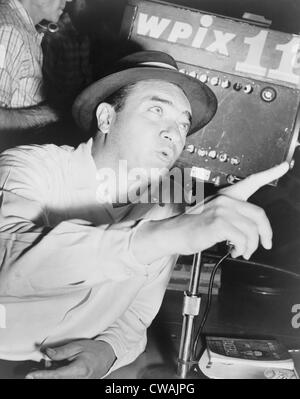 Mel Allen (1913-1996) sportivi è stata la voce degli Yankees da 1940-1964. Egli è stato Baseball Hall of Fame nel 1978. Foto Stock